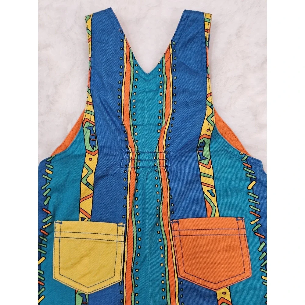 Rainbow Tag Gymboree Infant Size Fish Geometric Overalls